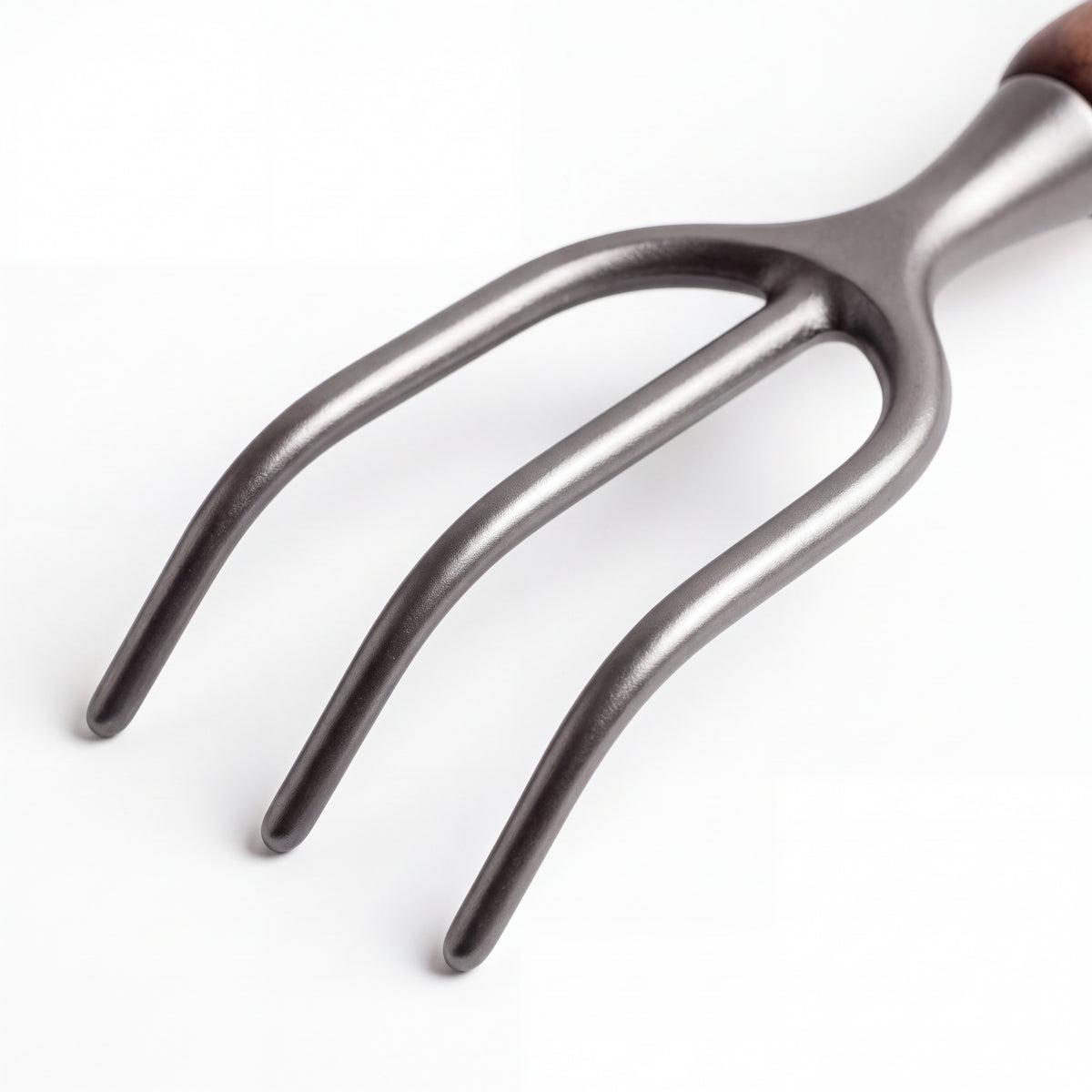 STEEL Collection | Cast Iron Garden Claw — Walnut Handle, Three-Tine Forged Cultivator & Weeder
