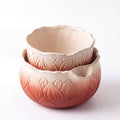 TERRA Collection | Self-Watering Terracotta Planter — Hand-Carved Lightweight Fiber Clay Pot