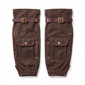 CANVAS Collection | Waxed Canvas Garden Sleeves — Forearm Protection with Tool Pocket & Leather Strap